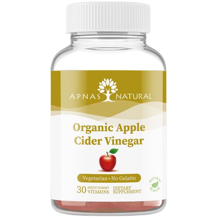 Apnas Natural (Апнас Натурал) Яблучний оцет сидровий органічний, жувальні пастилки 500 мг №30