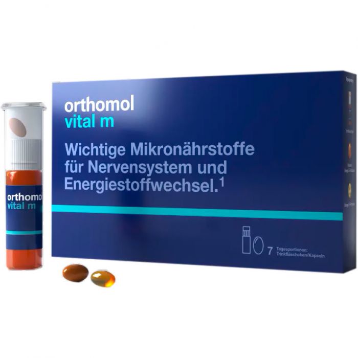 Orthomol Vital M (для чоловіків) 7 днів розчин №7 - фото №1 Orthomol Vital M (для чоловіків) 7 днів розчин №7