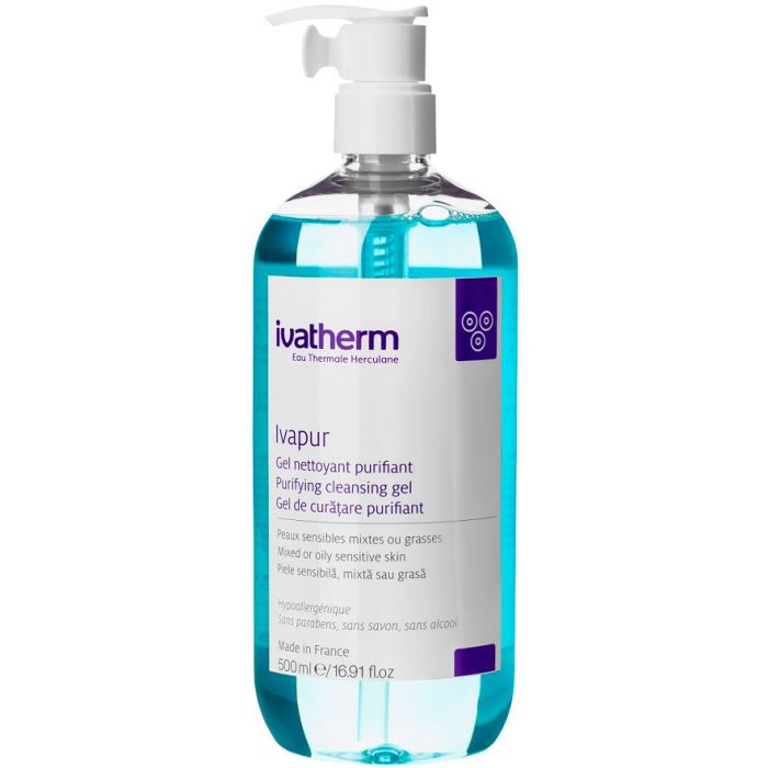 Гель-пінка Ivatherm Ivapur для комбінованої або жирної чутливої шкіри 500 мл