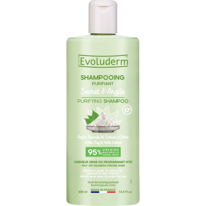 Шампунь Evoluderm (Еволюдерм) для жирного волосся очищуючий 400 мл 