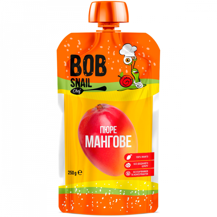 Пюре фруктове Bob Snail (Равлик Боб) Манго 90 г
