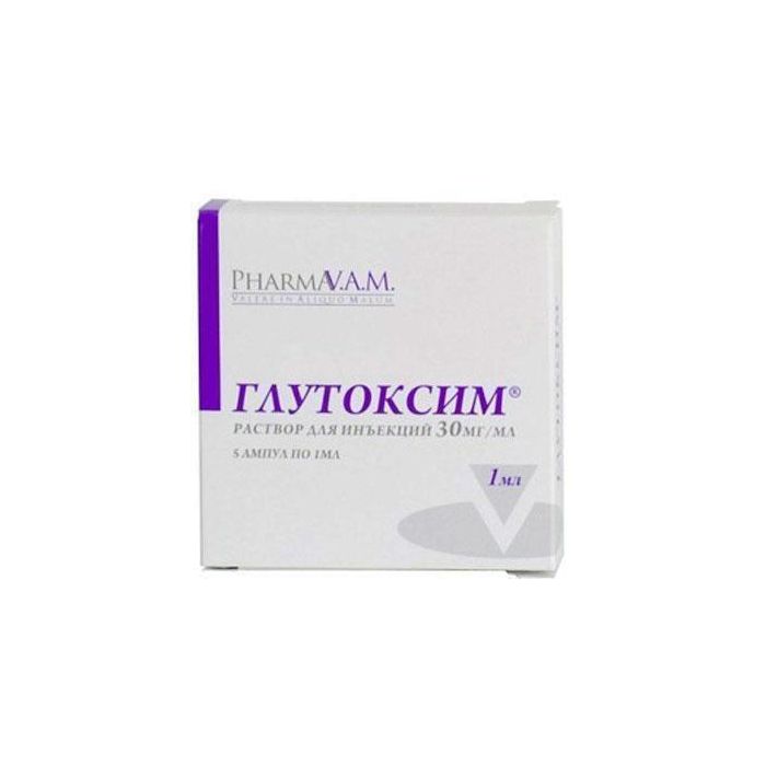 Глутоксим 3% розчин для ін'єкцій1 мл ампули №5