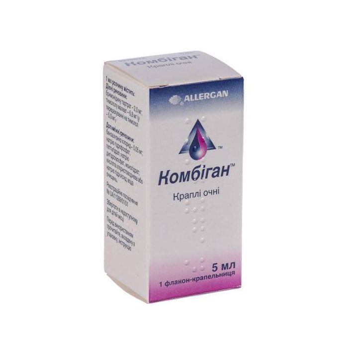 Комбіган краплі очні 5 мл