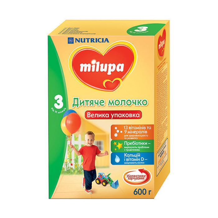 Дитяче молочко Milupa 3 (з 12 місяців) 600 г