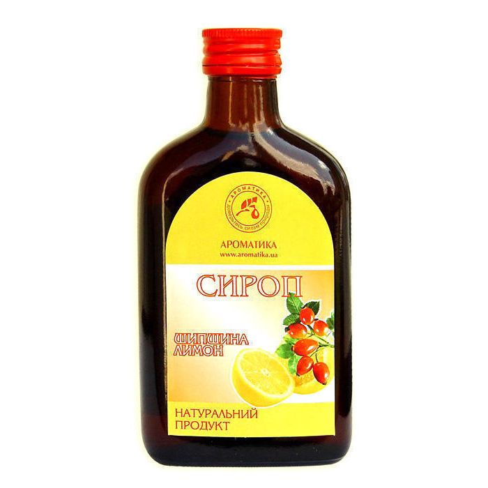 Сироп Ароматика Шипшина-лимон 200 мл - фото №1 Сироп Ароматика Шипшина-лимон 200 мл