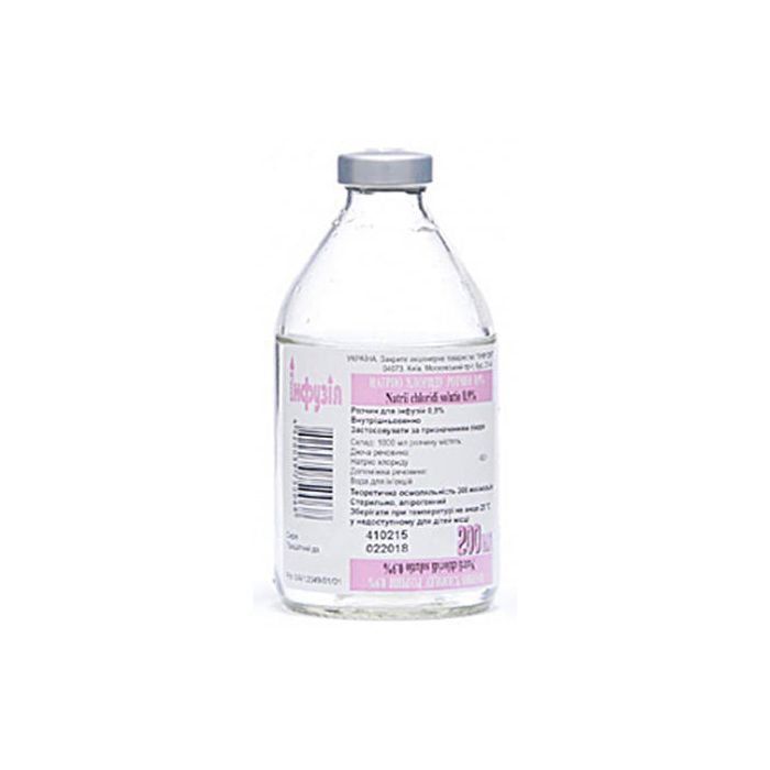 Натрия хлорид 0,9% раствор для инфузий 200 мл