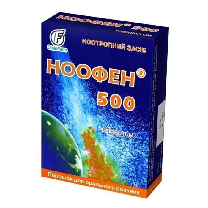 Ноофен порошок 500 мг/1 доза пакетик 2,5 г №5