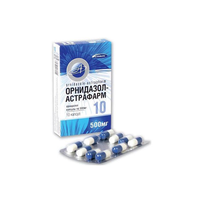 Орнідазол 0,5 г таблетки №10
