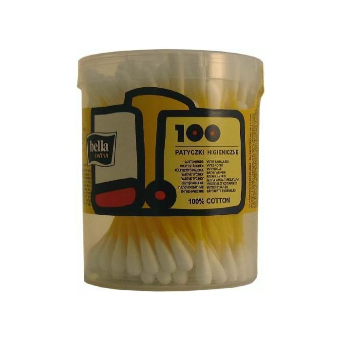 Палички ватні Bella Cotton (кругла упаковка) №100