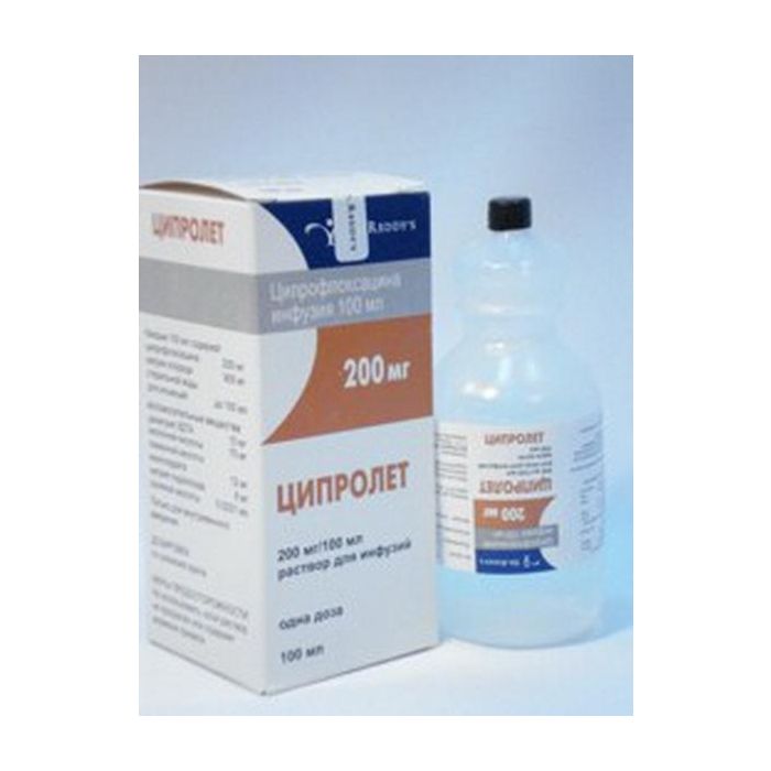 Ципролет 200 мг розчиндля інфузій 100 мл №1