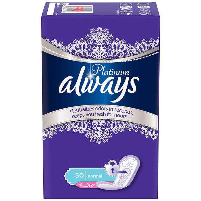 Прокладки Always Platinum Collection Deo Normal Duo 50 шт (щоденні)