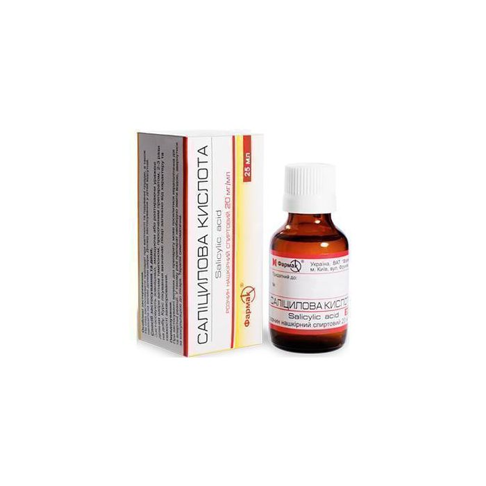 Саліцилова кислота 2% розчин 25 мл