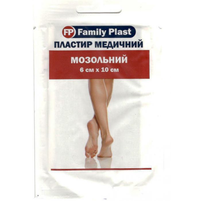 Пластир медичний Family Plast мозольний 6 см х 10 см
