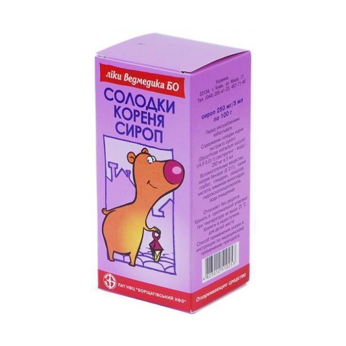 Солодки кореня сироп 100 мл