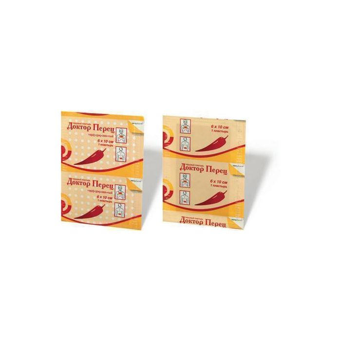 Пластир перцовий Доктор Перец 6x10 см