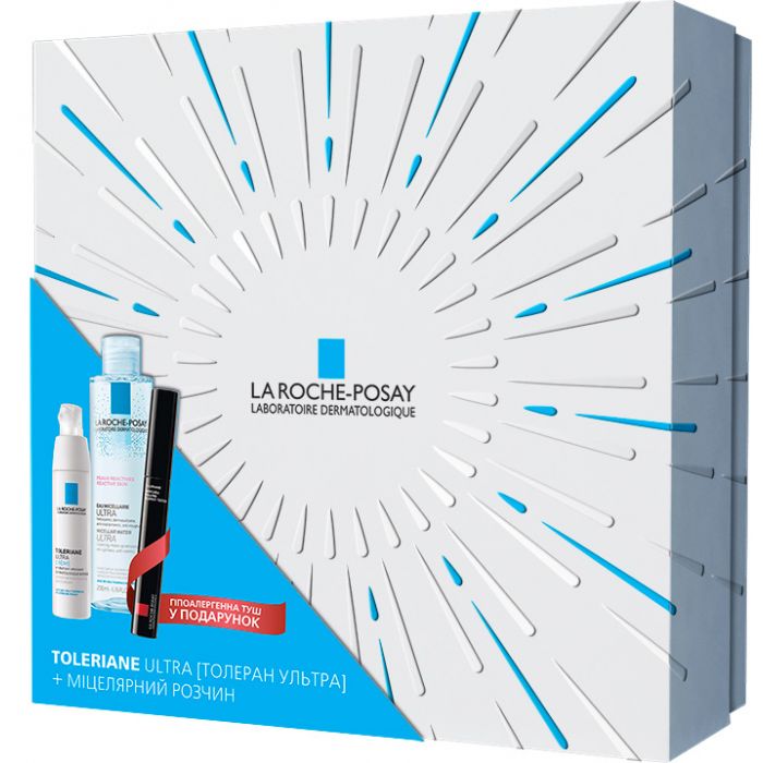 Набір La Roche-Posay Toleriane (Крем Ультра 20 мл + Міцелярна рідина 200 мл + Туш Толеран у подарунок)