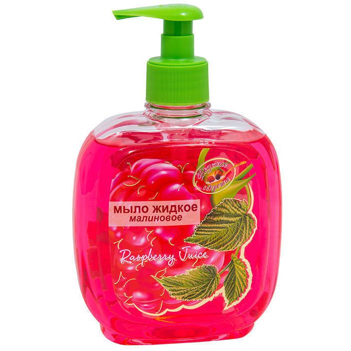 Мило-гель рідке Смачні секрети Малинове 460 мл - фото №1 Мило-гель рідке Смачні секрети Малинове 460 мл