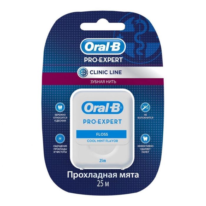 Нитка зубна Oral-B Pro-Expert Clinic Line 25 метрів