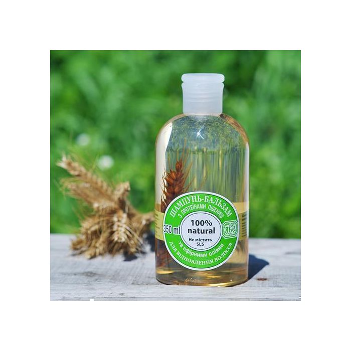 Шампунь ЯКА Органічний з пшеницею для відновлення волосся 330 мл