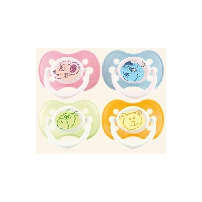 Пустушка від 0-6 місяців силіконова кругла 1 шт 22/510