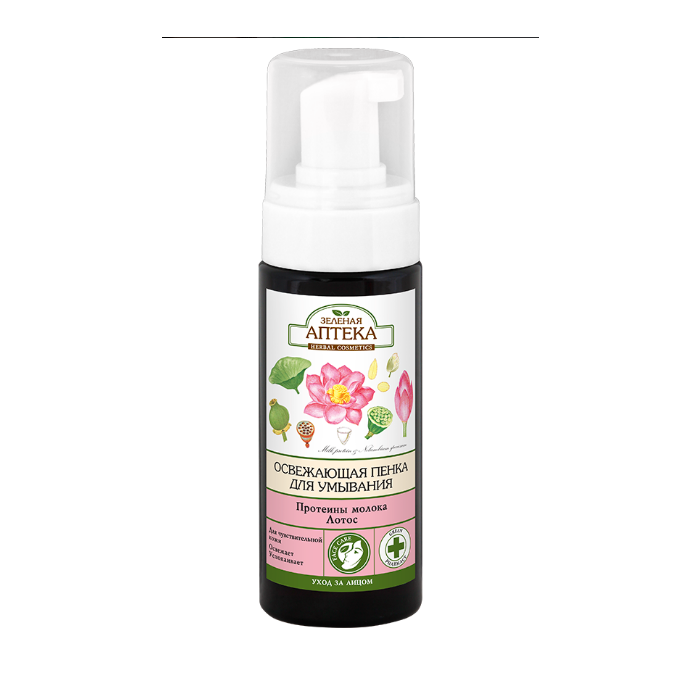 Пінка Зелена Аптека для вмивання Освіжаюча 150 мл