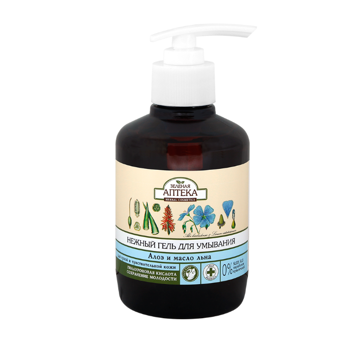Гель для вмивання Зелена Аптека Алое 280 мл