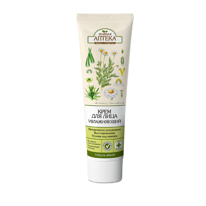 Крем для обличчя Зелена Аптека зволожуючий 100 мл