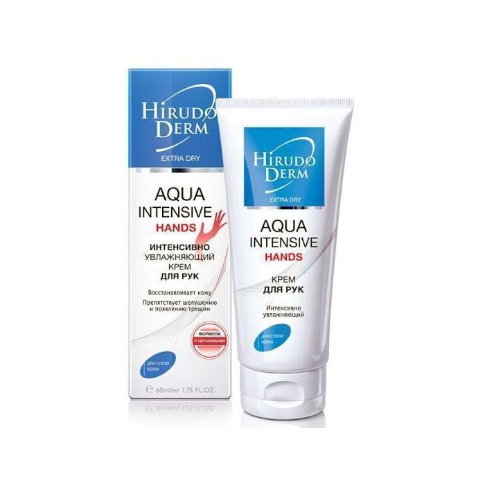 Крем для рук Hirudo derm Extra Dry AQUA INTENSIVE HAND зволожуючий 60 мл - фото №1 Крем для рук Hirudo derm Extra Dry AQUA INTENSIVE HAND зволожуючий 60 мл