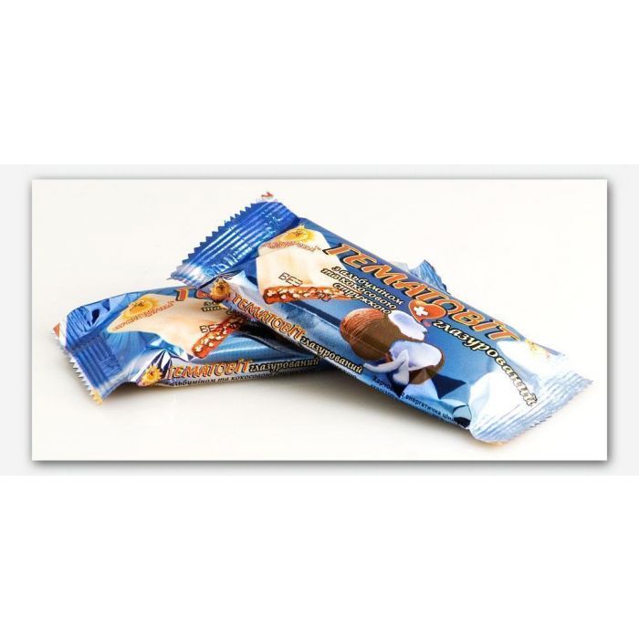 Гематовіт в глазурі з альбуміном та кокосовою стружкою