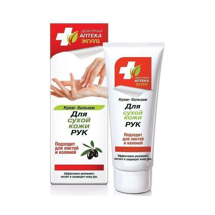 Крем-бальзам Аптечка Еколла для сухої шкіри рук 75 г - фото №1 Крем-бальзам Аптечка Еколла для сухої шкіри рук 75 г