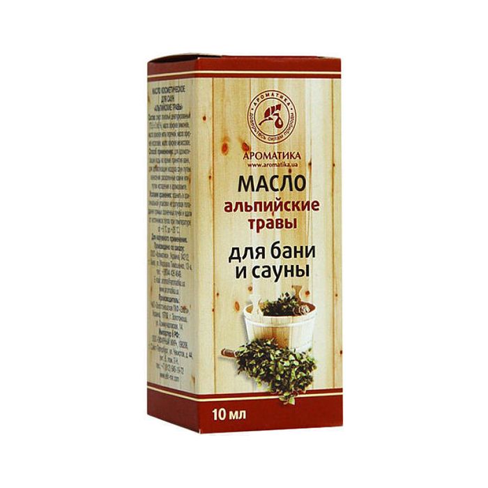 Олія косметична для саун Альпійські трави 10 мл