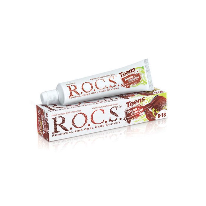 Зубна паста дитяча R.O.C.S. Teens Кола та лимон 74 г