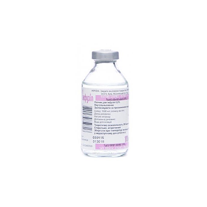 Натрію хлорид 0,9% пляшка 100 мл