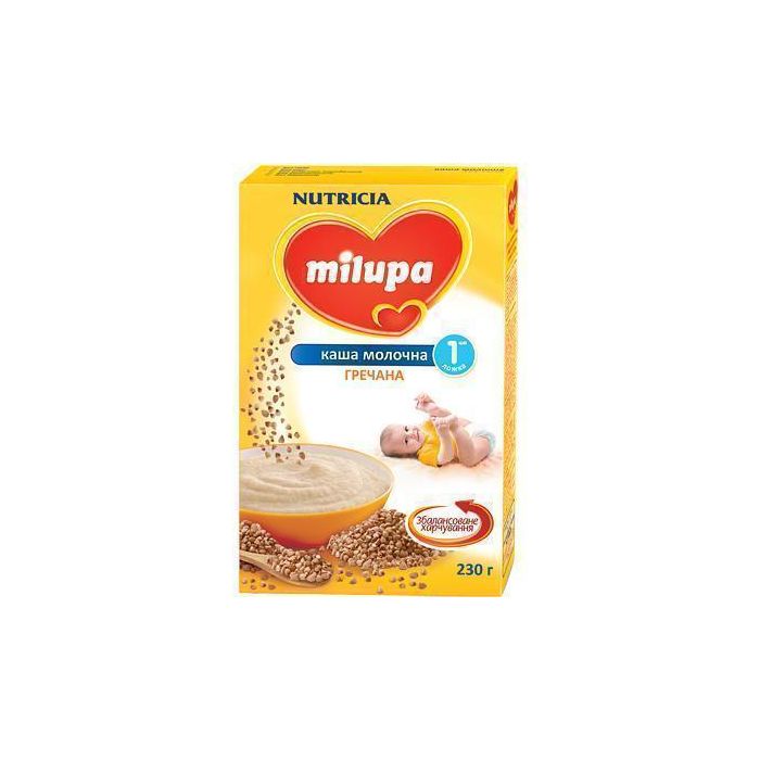 Каша Milupa молочна гречана з 6 місяців 230 г