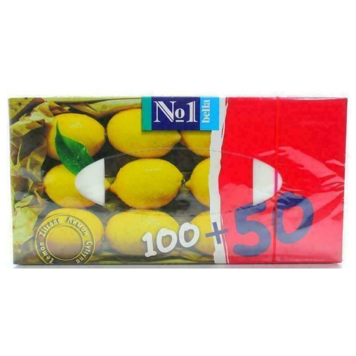 Серветки Bella Happy двошарові лимон/м'ята картон №150