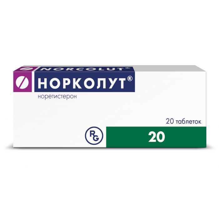 Норколут таблетки №20 - фото №1 Норколут таблетки №20