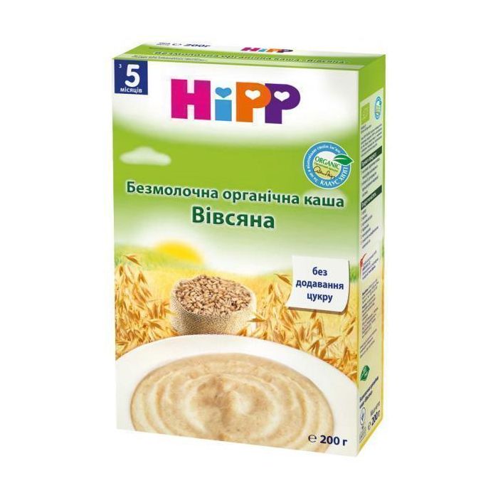 Каша Hipp 3017 безмолочна органічна вівсяна (з 5 місяців) 200 г