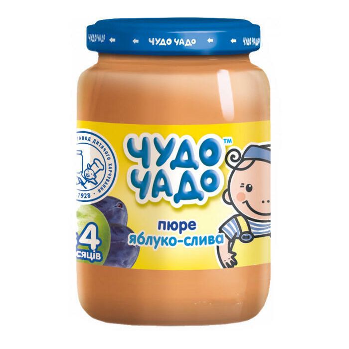 Пюре Чудо-Чадо  з яблук і слив з цукром 170 г