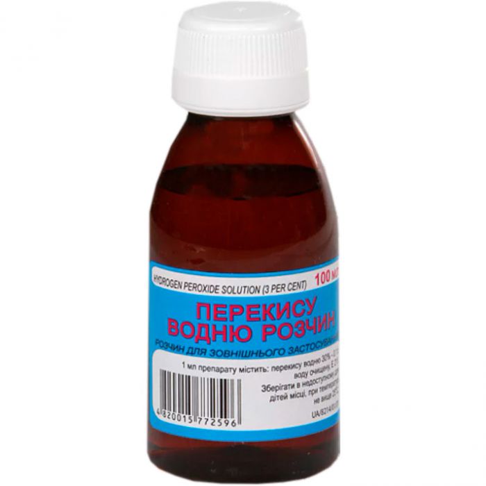 Перекись водорода 3% раствор 100 мл