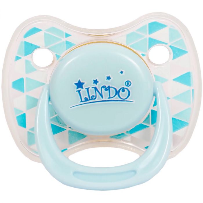 Пустушка Lindo з круглою латексною соскою, в асортименті, 1 шт. (Pk009)