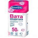 Вата медична Білосніжка Зіг-заг нестерильна косметична гігроскопічна, 50 г foto 1