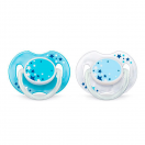Пустушка Avent від 0 до 6 місяців ортодонтична нічна 2 шт (SCF176/18) foto 1