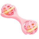 Іграшка-брязкальце Lindo Рожева гантелька Б332 foto 1