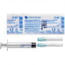 Шприц 2 мл Arterium 3-х компонентний 2 голками, 1 шт. foto 1