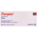 Локрен 20 мг таблетки №28 foto 1