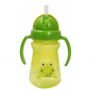 Поїлка-непроливайка Ліндо з ручками та силіконовою соломинкою 180 мл foto 1