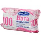 Вата медична не стерильна гігроскопічна ролік 100 г foto 1