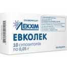 Евколек 0,05 г супозиторії №10 foto 1