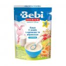 Каша Bebi Premium молочна 5 злаків, малина, абрикос, з 6 місяців 200 г foto 1