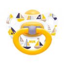 Пустушка NUK Happy Kids для сну латексна розмір 1 foto 1